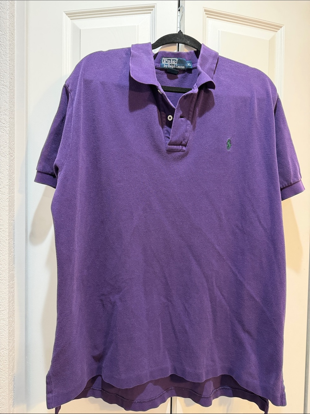 Polo by Ralph Lauren Purple Short-Sleeve Polo with Green Pony